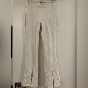 ALO Yoga Boot Cut Flare Pants in Off-White Cream